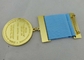 медаль плакировкой золота 3.0mm изготовленное на заказ награждает сплав цинка с мягкой эмалью