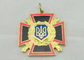 Медаль эмали Sward креста сплава цинка, имитационная трудная эмаль, плакировка золота