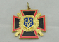 Медаль эмали Sward креста сплава цинка, имитационная трудная эмаль, плакировка золота