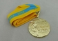 Медали покрынные золотом тесемки 3D