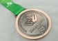Медали 3d тесемки Khanty Mansiysk омедняют покрынный, тесемка печати передачи тепла