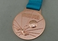 Подгонянный футбол ленты награждает медалям полный сплав цинка сброса