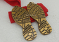 Триатлоны заливки формы античные награждают медали, медали 5К сплава цинка античные