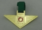 Плакировка медалей тесемки Санта-Барбара серебряная для подарка компании