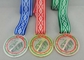 Гальваническое омеднение медалей тесемки Triathlon охоты яичка, печатание полного цвета