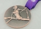 Покрынный никель медалей тесемки Triathlon умирает пораженный для украшения