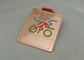 Медные медали тесемки с тесемкой печатания и мягкой эмалью для медали Triathlon