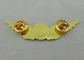 Мягкие значки сувенира клуба летания молодости эмали с плакировкой золота