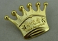 крона 3Д латунная вставленным мягким подгонянным логотипом плакировкой золота Пин эмали умирает