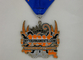 Медаль эмали 3 дюймов, карате награждает золотые медали с полной лентой шеи печатания