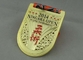 Заливка формы медалей тесемки турнира Jiu Jitsu с плакировкой золота