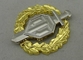 Плакировка никеля золота значков заливки формы выполненная на заказ 2 совмещенной части