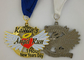 Проштемпелеванные латунью трудные медали карате эмали, подгонянное плавание награждают медали Тхэквондо