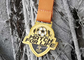 Медальон изготовленного на заказ спорта идущий, медаль значка эмали серебра заливки формы сплава цинка мягкое