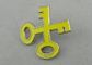 Заливка формы сплава цинка Pin эмали 1,0 дюймов плакировка никеля мягкого материальная