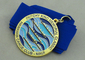 Гаваиское медаль тесемки 3d клуба каное заливкой формы сплава цинка с плакировкой золота