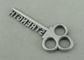 Значок сувенира прочности ключевой плакировкой заливки формы сплава цинка античной серебряной
