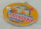 Синтетическая плакировка никеля медали приятельства 2,5 дюйма для Triathlon США