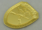 2,5&quot; туманные значки награды золота, полное 3D латунью проштемпелевало значки армии