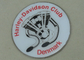 Фото вытравило значки сувенира 3.0inch, значок эпоксидной смолы клуба Harley Davidson
