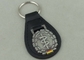 Германия персонализировало кожаные ключевые цепи, кольцо для ключей эмали сплава цинка античное серебряное мягкое
