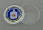 Монетка Центрального Разведывательного Управления латунная воинская, мягкая эмаль и плакировка золота