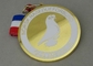 Латунный умирает проштемпелеванное имитационное трудное медаль металла Norsk золота 2,0 дюйма