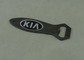 Значки сувенира консервооткрывателя бутылки, заливка формы сплава цинка и автомобиль KIA значок